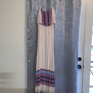 Boho print maxi dress